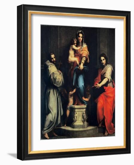 Madonna of the Harpies-Andrea del Sarto-Framed Art Print