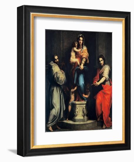 Madonna of the Harpies-Andrea del Sarto-Framed Art Print