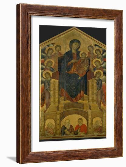 Madonna of the Holy Trinity, Painted Around 1260 for the Church of the Trinity in Florence-Cimabue-Framed Giclee Print