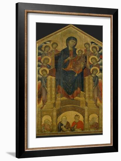 Madonna of the Holy Trinity, Painted Around 1260 for the Church of the Trinity in Florence-Cimabue-Framed Giclee Print