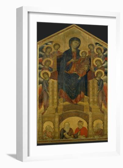Madonna of the Holy Trinity, Painted Around 1260 for the Church of the Trinity in Florence-Cimabue-Framed Giclee Print