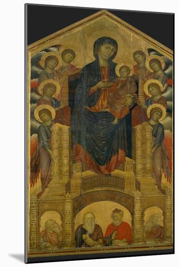 Madonna of the Holy Trinity, Painted Around 1260 for the Church of the Trinity in Florence-Cimabue-Mounted Giclee Print