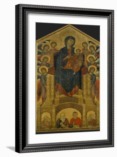 Madonna of the Holy Trinity, Painted Around 1260 for the Church of the Trinity in Florence-Cimabue-Framed Giclee Print