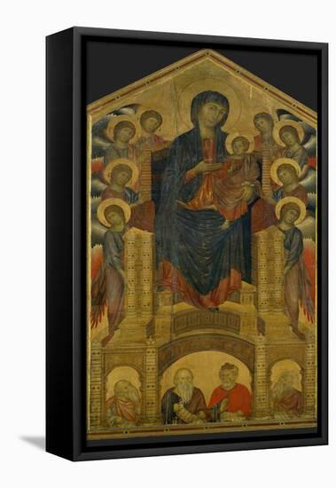 Madonna of the Holy Trinity, Painted Around 1260 for the Church of the Trinity in Florence-Cimabue-Framed Premier Image Canvas