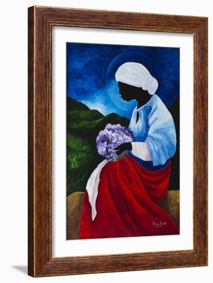Madonna of the Lilacs-Patricia Brintle-Framed Giclee Print