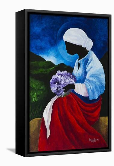 Madonna of the Lilacs-Patricia Brintle-Framed Premier Image Canvas
