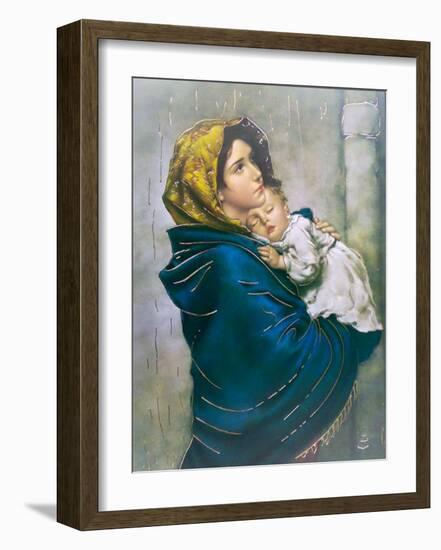 Madonna of the Poor-Roberto Ferruzzi-Framed Art Print