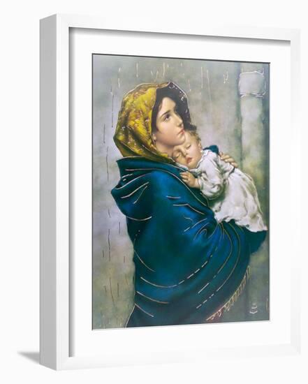 Madonna of the Poor-Roberto Ferruzzi-Framed Art Print