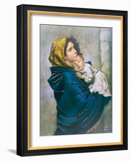Madonna of the Poor-Roberto Ferruzzi-Framed Art Print