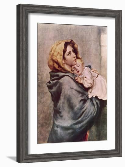 Madonna of the Poor-Roberto Ferruzzi-Framed Giclee Print