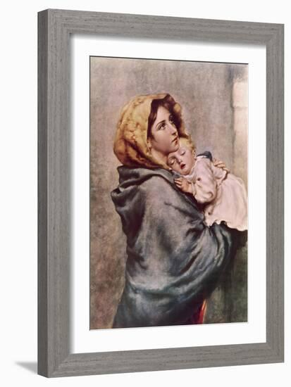 Madonna of the Poor-Roberto Ferruzzi-Framed Giclee Print