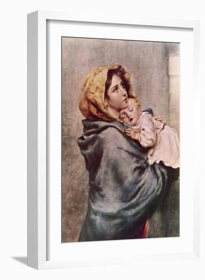 Madonna of the Poor-Roberto Ferruzzi-Framed Giclee Print