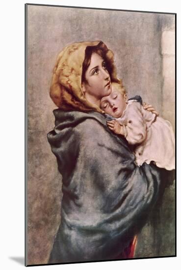 Madonna of the Poor-Roberto Ferruzzi-Mounted Giclee Print