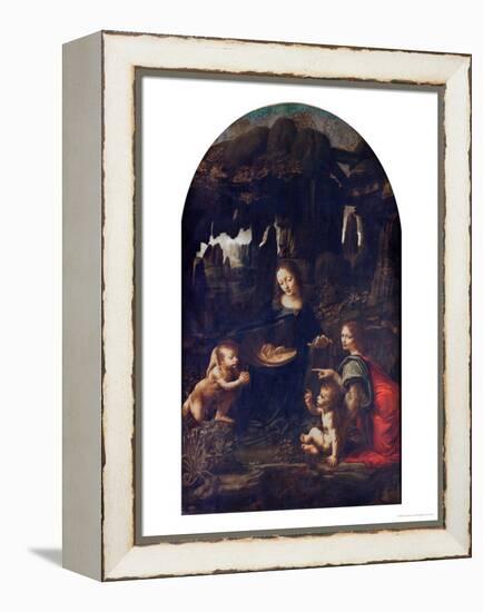 Madonna of the Rocks, circa 1478-Leonardo da Vinci-Framed Premier Image Canvas