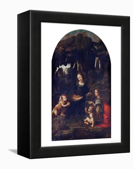 Madonna of the Rocks, circa 1478-Leonardo da Vinci-Framed Premier Image Canvas