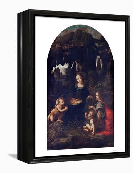 Madonna of the Rocks, circa 1478-Leonardo da Vinci-Framed Premier Image Canvas