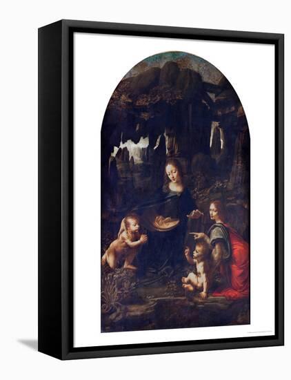 Madonna of the Rocks, circa 1478-Leonardo da Vinci-Framed Premier Image Canvas