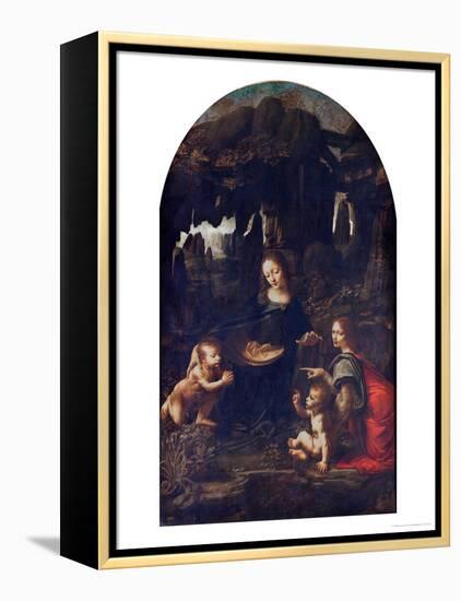 Madonna of the Rocks, circa 1478-Leonardo da Vinci-Framed Premier Image Canvas