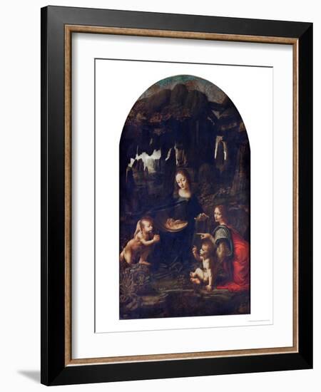 Madonna of the Rocks, circa 1478-Leonardo da Vinci-Framed Giclee Print