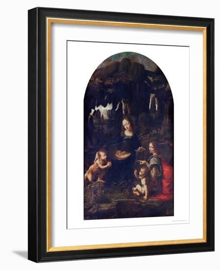 Madonna of the Rocks, circa 1478-Leonardo da Vinci-Framed Giclee Print