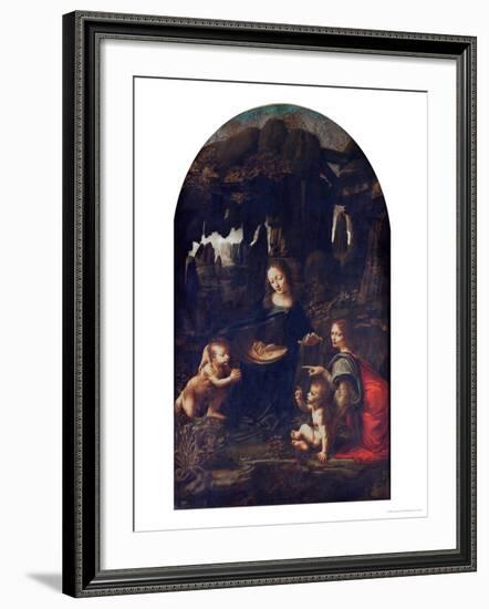 Madonna of the Rocks, circa 1478-Leonardo da Vinci-Framed Giclee Print