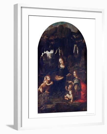 Madonna of the Rocks, circa 1478-Leonardo da Vinci-Framed Giclee Print