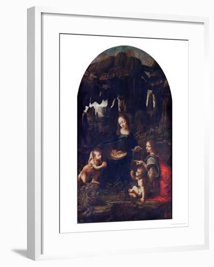 Madonna of the Rocks, circa 1478-Leonardo da Vinci-Framed Giclee Print