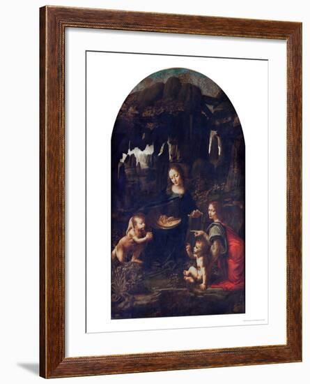 Madonna of the Rocks, circa 1478-Leonardo da Vinci-Framed Giclee Print