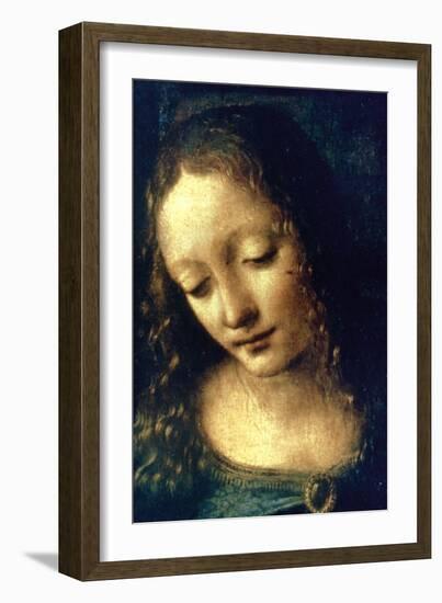 Madonna of the Rocks (Detail), 1482-1486-Leonardo da Vinci-Framed Giclee Print