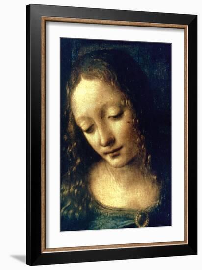 Madonna of the Rocks (Detail), 1482-1486-Leonardo da Vinci-Framed Giclee Print