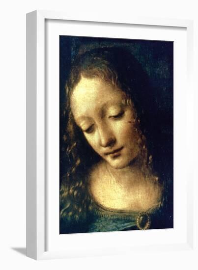 Madonna of the Rocks (Detail), 1482-1486-Leonardo da Vinci-Framed Giclee Print