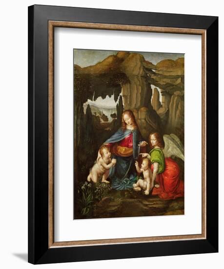 Madonna of the Rocks-Leonardo da Vinci-Framed Giclee Print