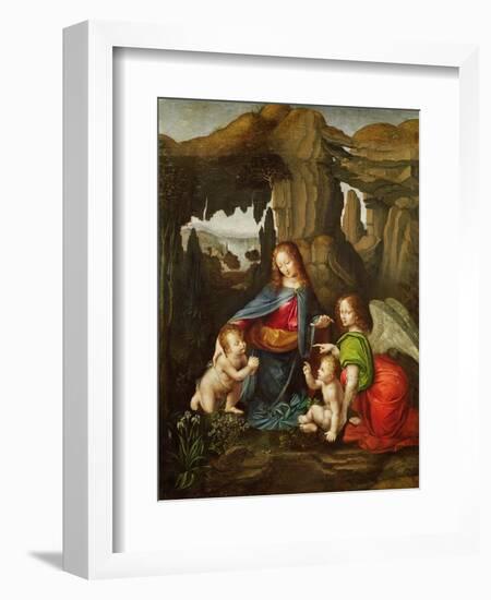 Madonna of the Rocks-Leonardo da Vinci-Framed Giclee Print