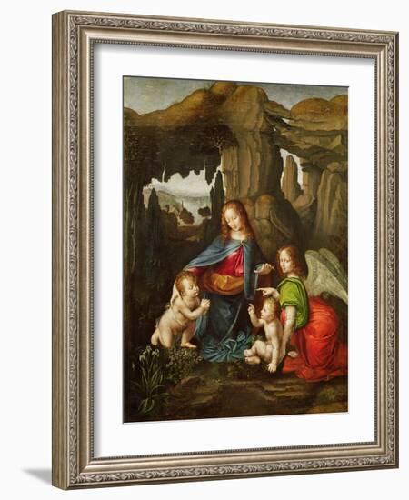 Madonna of the Rocks-Leonardo da Vinci-Framed Giclee Print