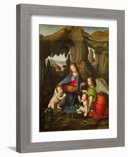 Madonna of the Rocks-Leonardo da Vinci-Framed Giclee Print