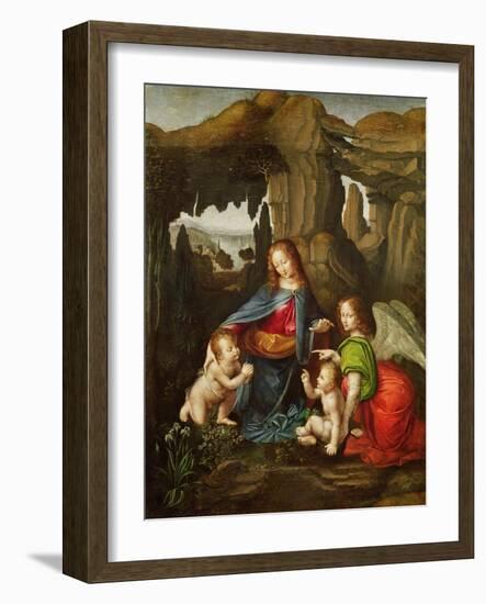 Madonna of the Rocks-Leonardo da Vinci-Framed Giclee Print