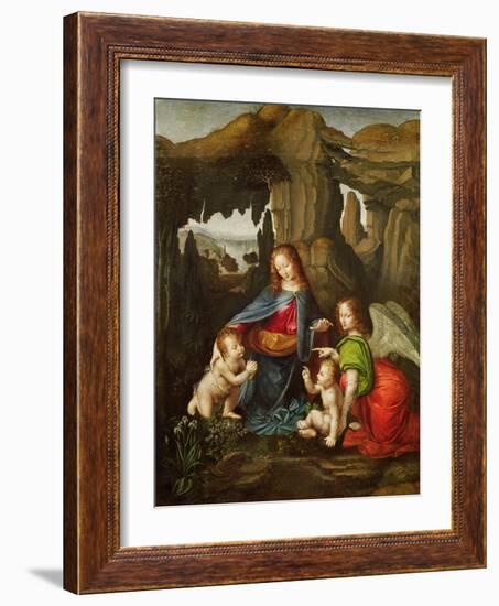 Madonna of the Rocks-Leonardo da Vinci-Framed Giclee Print