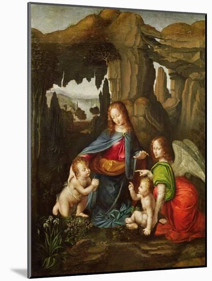 Madonna of the Rocks-Leonardo da Vinci-Mounted Giclee Print