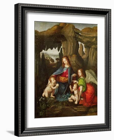 Madonna of the Rocks-Leonardo da Vinci-Framed Giclee Print