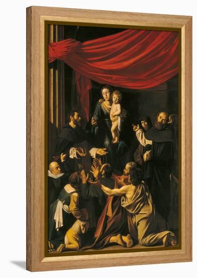 Madonna of the Rosary-Caravaggio-Framed Premier Image Canvas