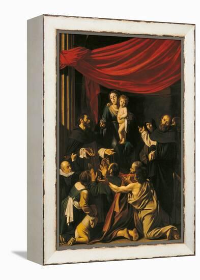 Madonna of the Rosary-Caravaggio-Framed Premier Image Canvas