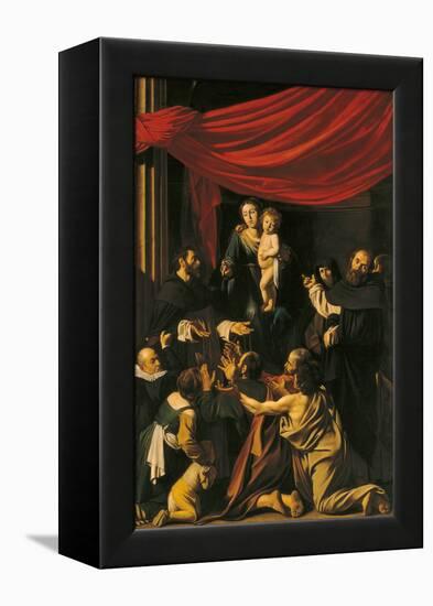 Madonna of the Rosary-Caravaggio-Framed Premier Image Canvas