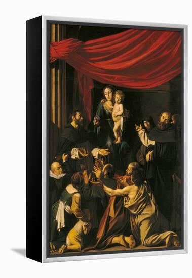 Madonna of the Rosary-Caravaggio-Framed Premier Image Canvas