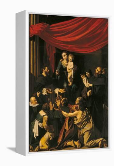 Madonna of the Rosary-Caravaggio-Framed Premier Image Canvas