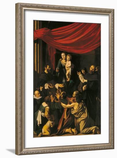 Madonna of the Rosary-Caravaggio-Framed Giclee Print