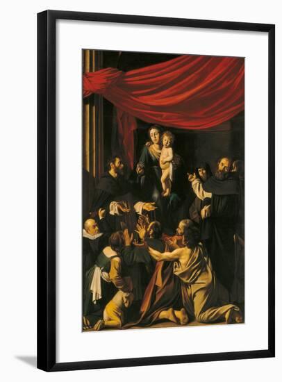 Madonna of the Rosary-Caravaggio-Framed Giclee Print