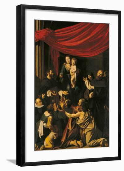 Madonna of the Rosary-Caravaggio-Framed Giclee Print