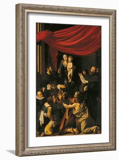 Madonna of the Rosary-Caravaggio-Framed Giclee Print