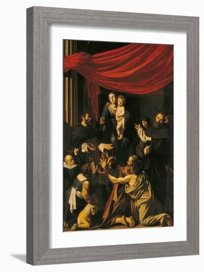 Madonna of the Rosary-Caravaggio-Framed Giclee Print