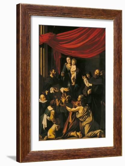 Madonna of the Rosary-Caravaggio-Framed Giclee Print